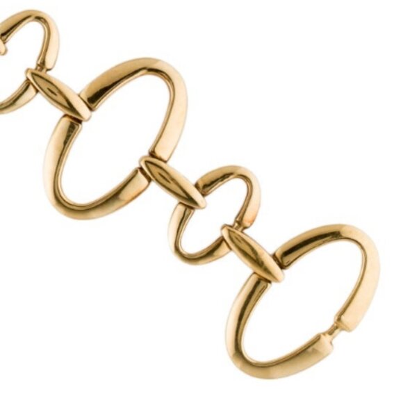 IPPOLITA 18K YELLOW GOLD CLASSICO GLAMAZON SMALL OVAL LINK BRACELET - Picture 6 of 7